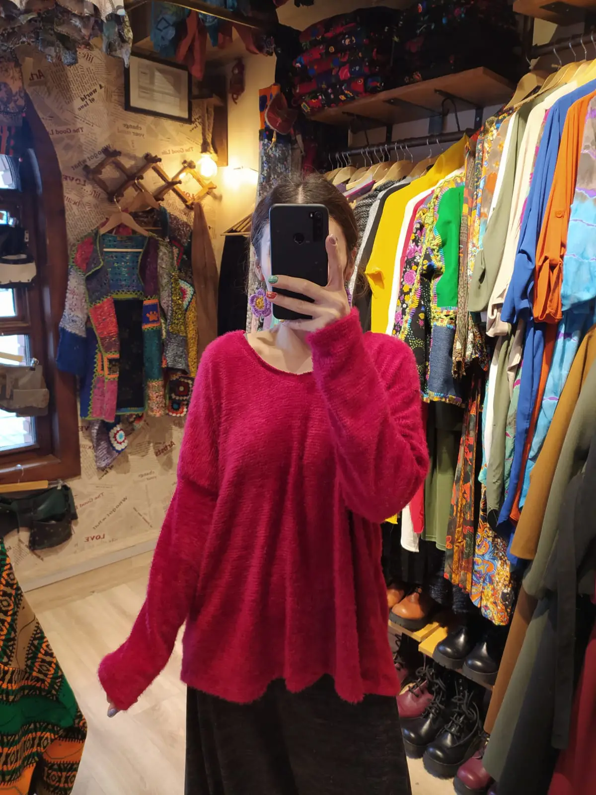 Peluş kazak