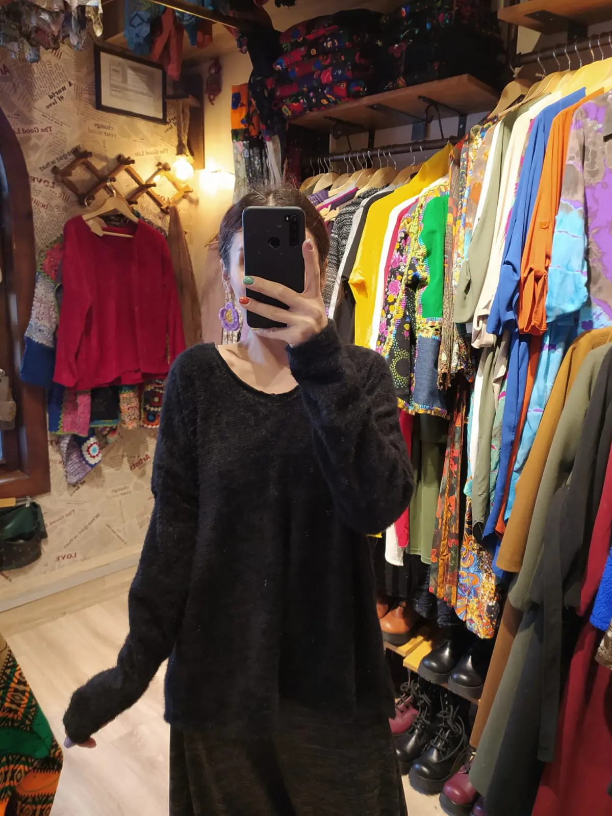 Peluş kazak