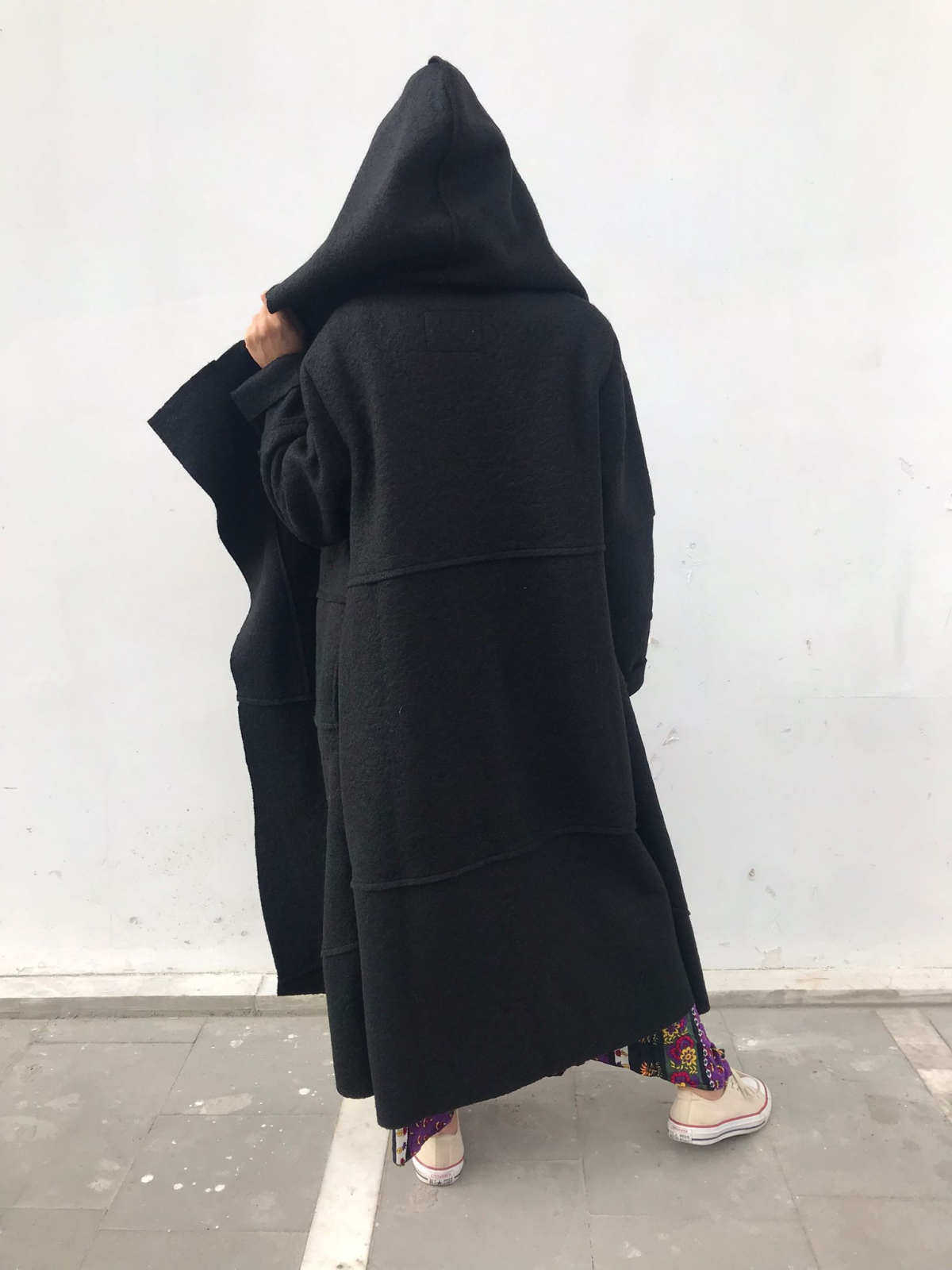 Keçe kaban Siyah