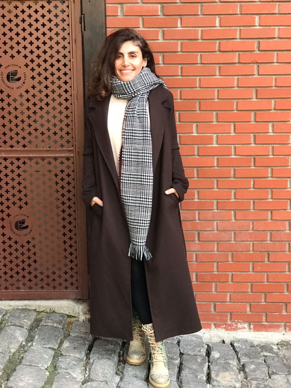 Kaşe kaban kahve