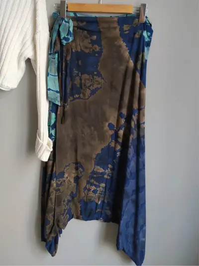 Mavi Batik Şalvar