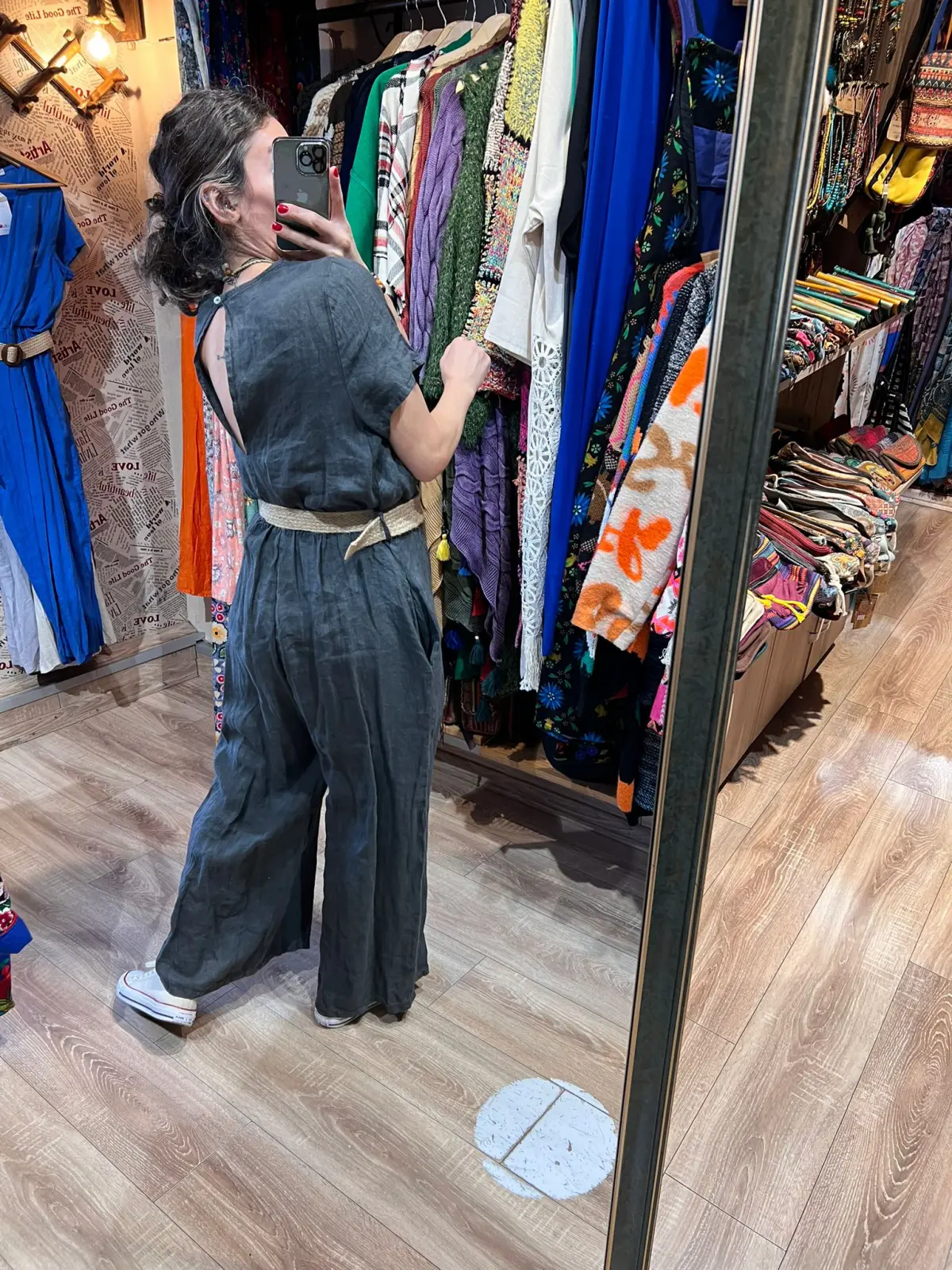 Keten Yarım Kol Tulum