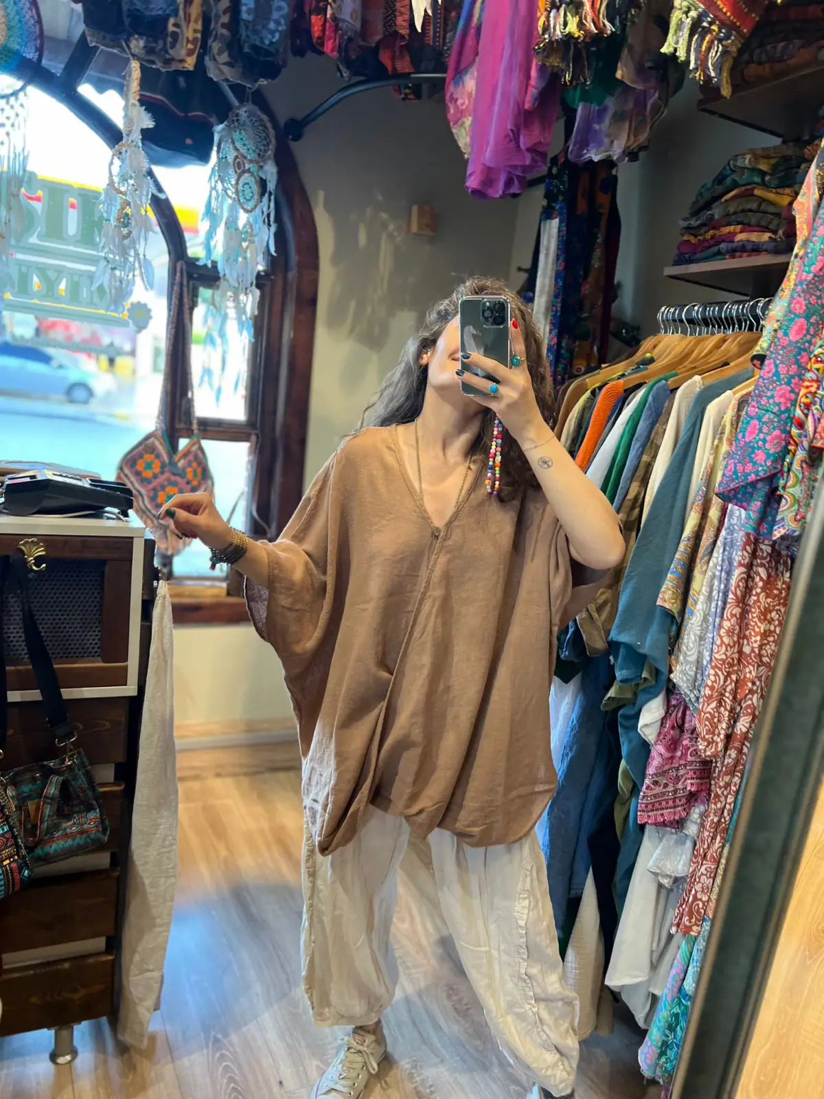 Tek Düğme Detaylı Keyif Bluz