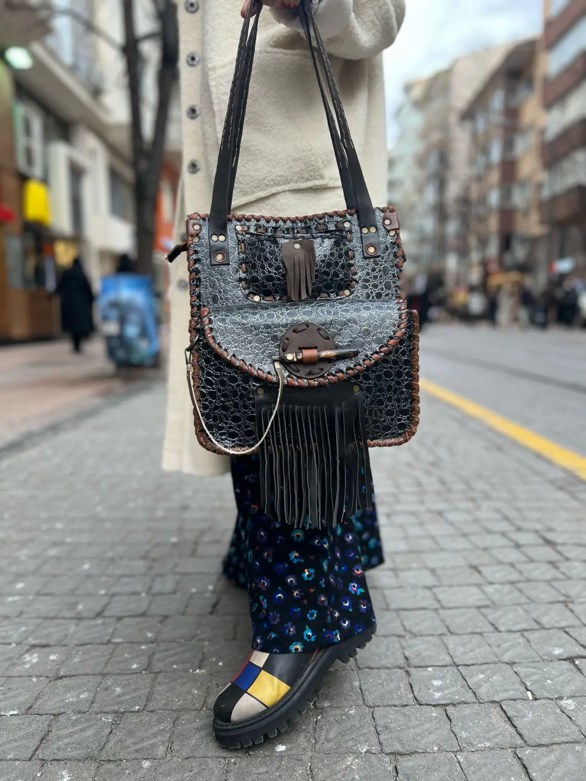 Tasarım Kare Çanta