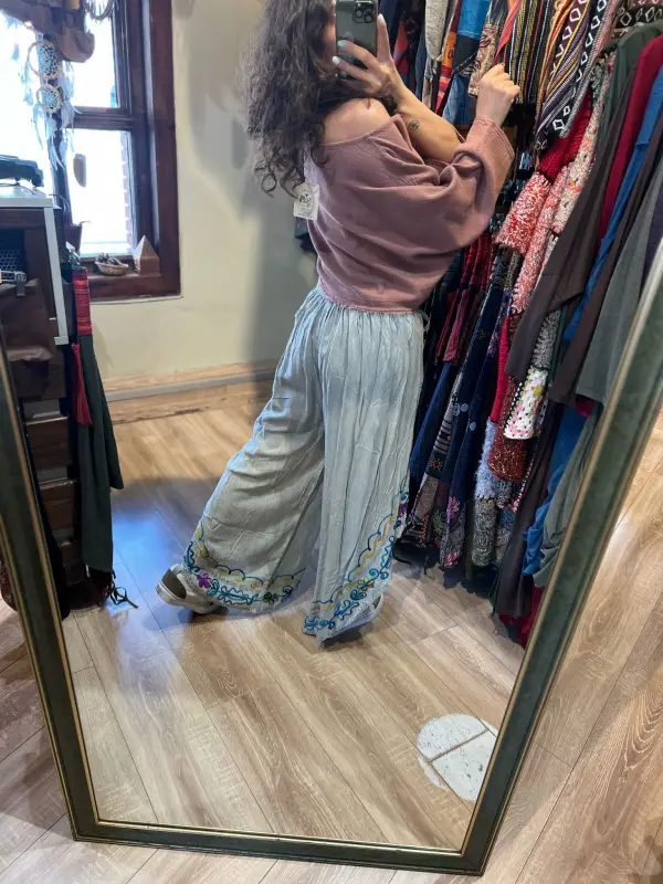İşli Hint Pantolon