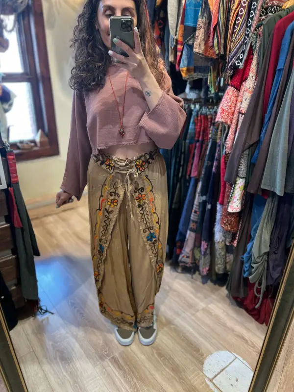 İşli Hint Pantolon