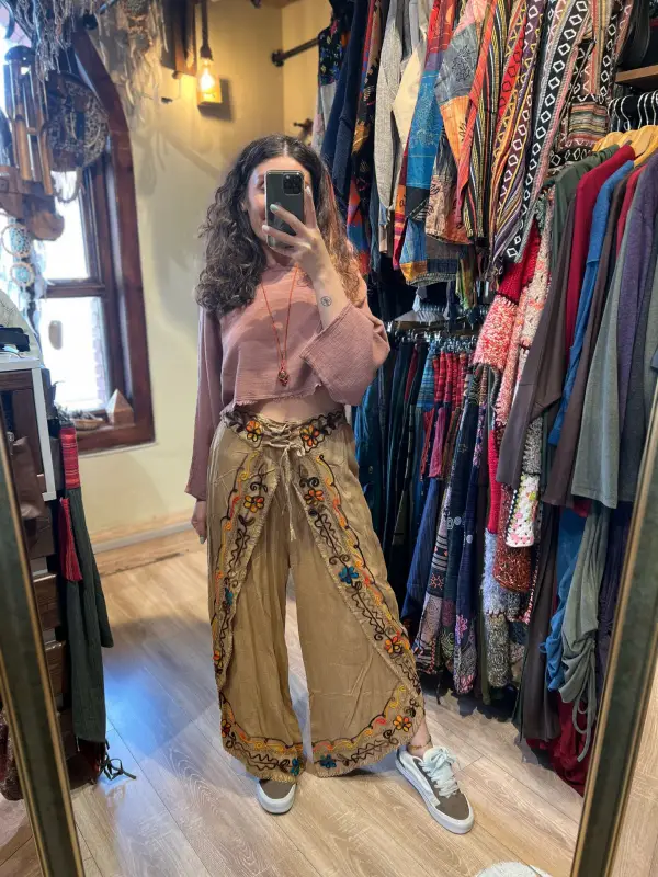 İşli Hint Pantolon