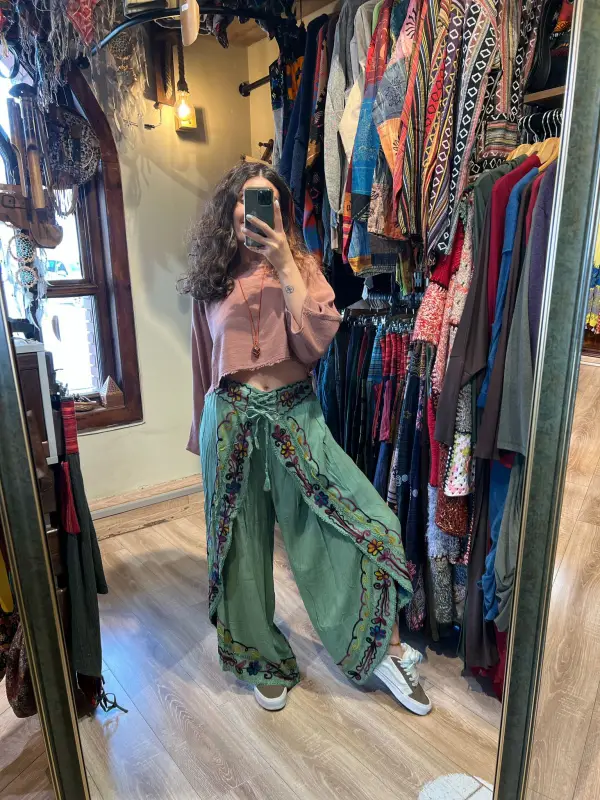İşli Hint Pantolon