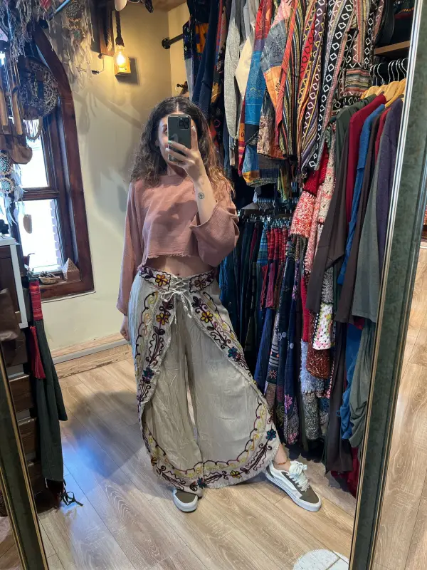 İşli Hint Pantolon