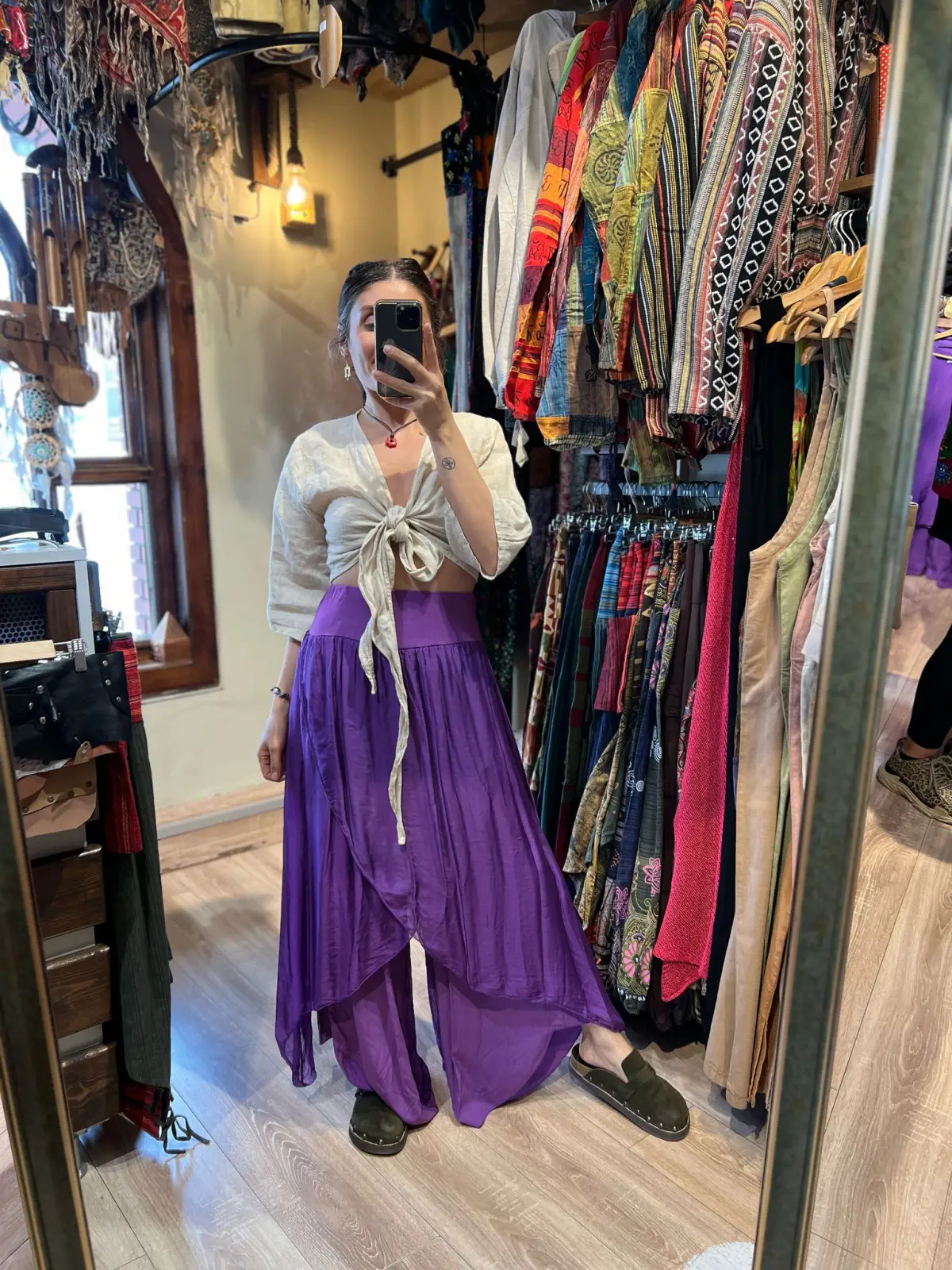 Gülüşüm İpek Pantolon