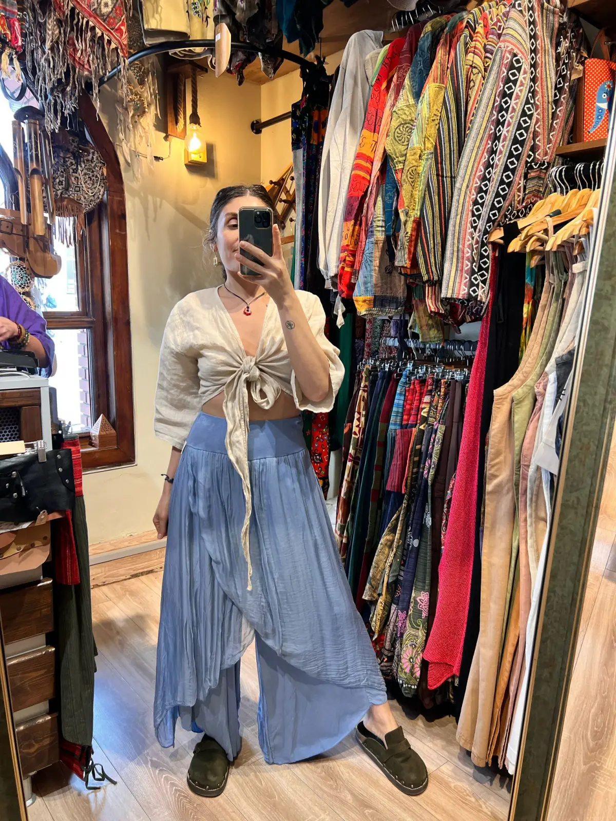 Gülüşüm İpek Pantolon