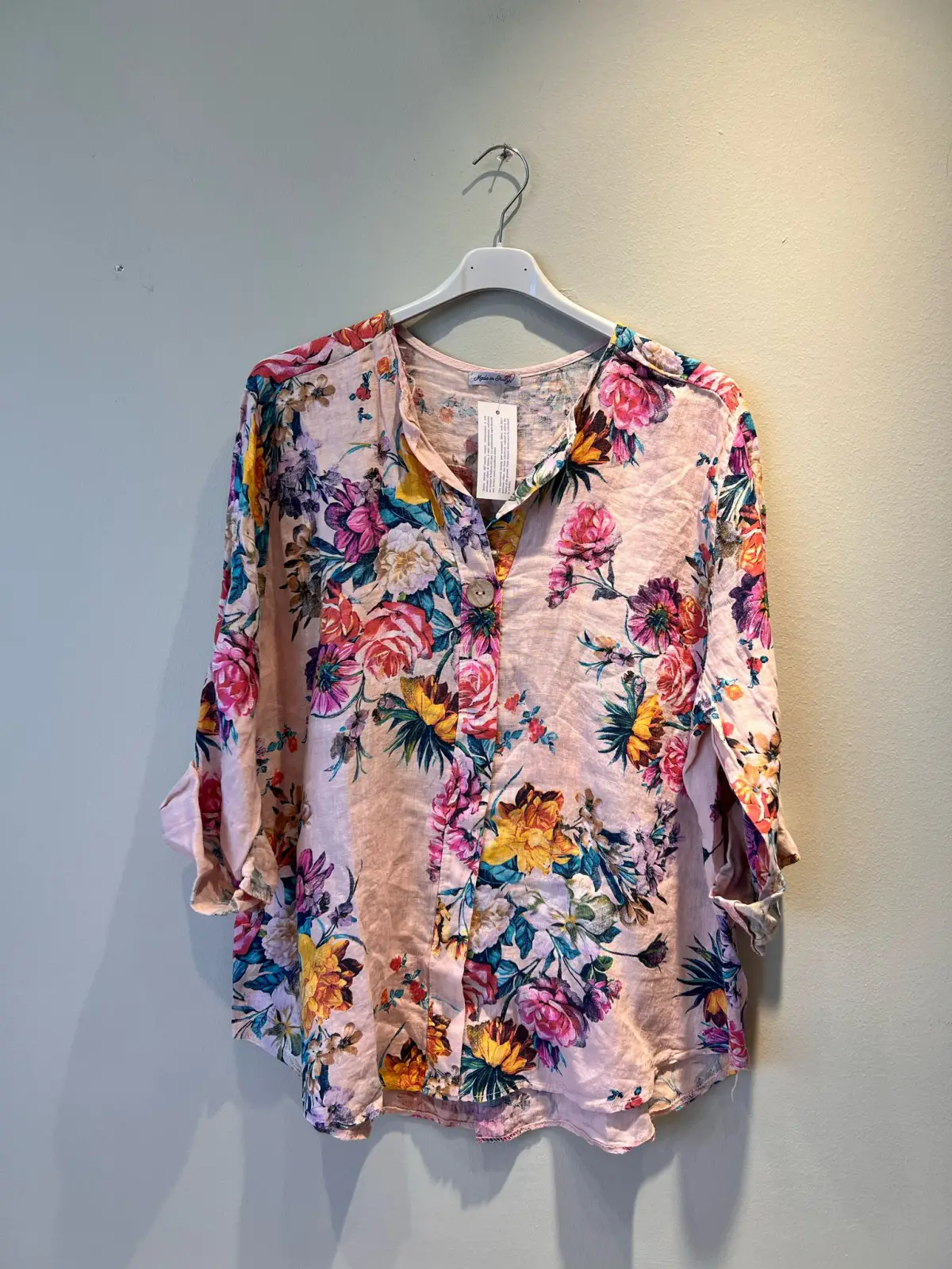 Çiçeğim Keten Bluz