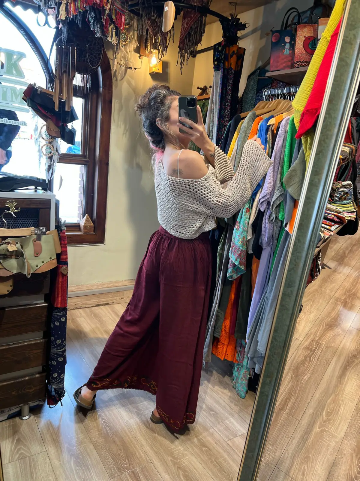 Kapaklı İşli Pantolon 