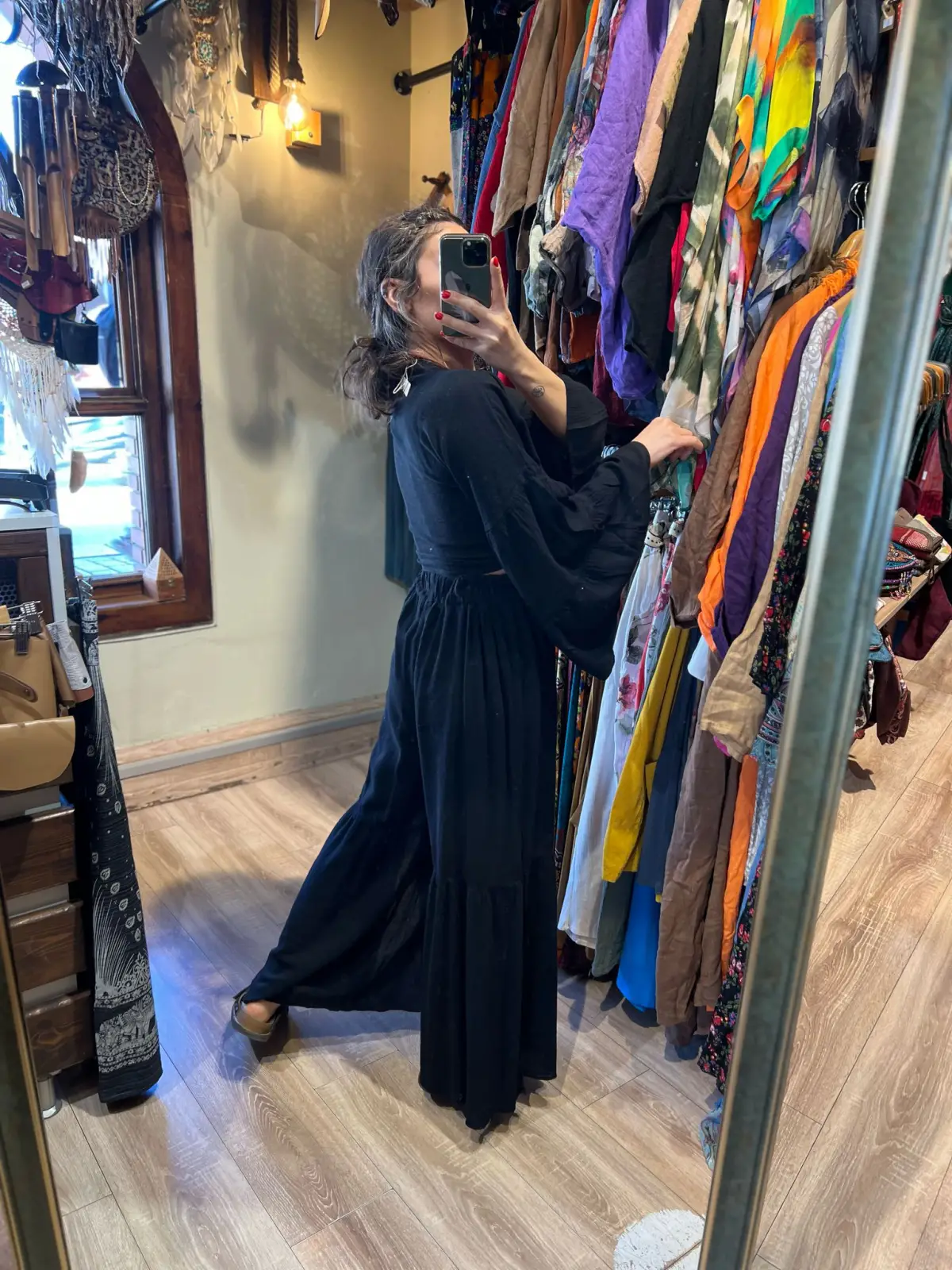 Pamuk Yırtmaçlı Pantolon