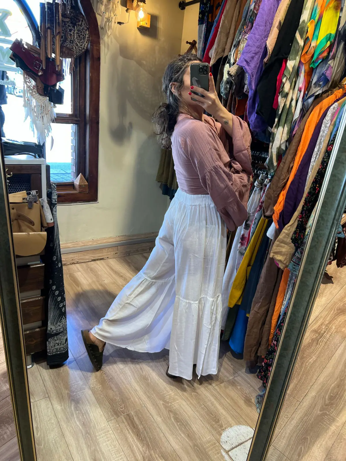 Pamuk Yırtmaçlı Pantolon