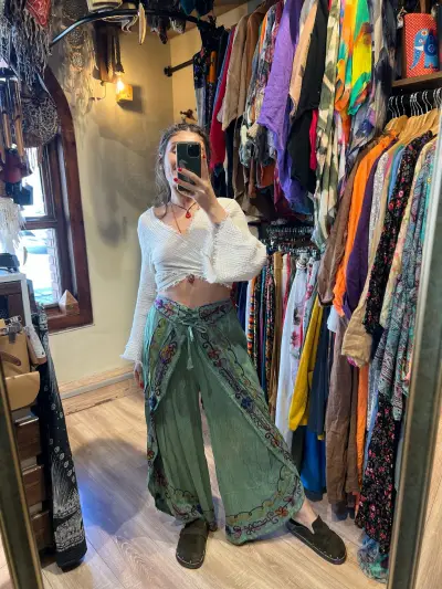 İşli Hint Pantolon