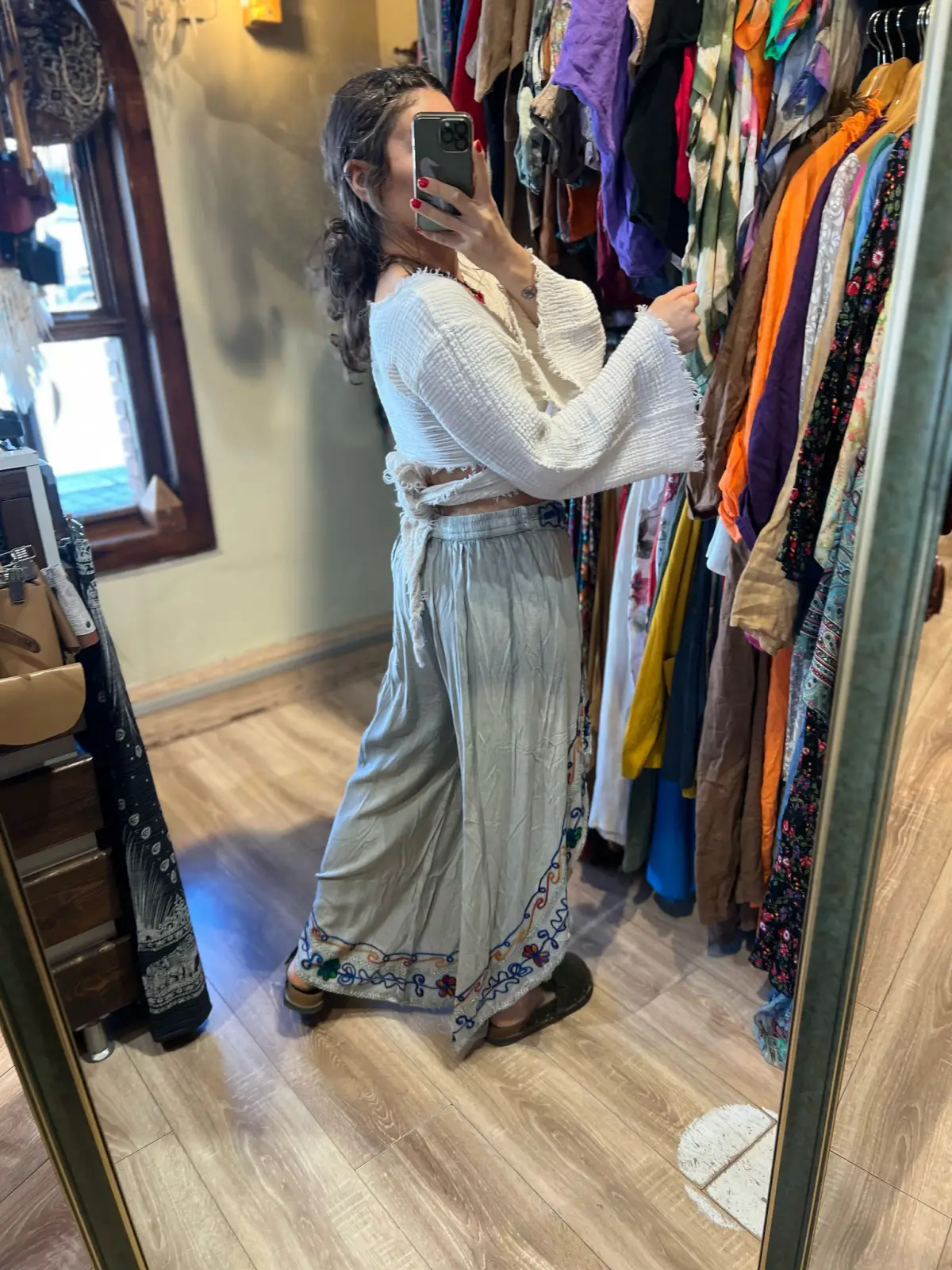 İşli Hint Pantolon