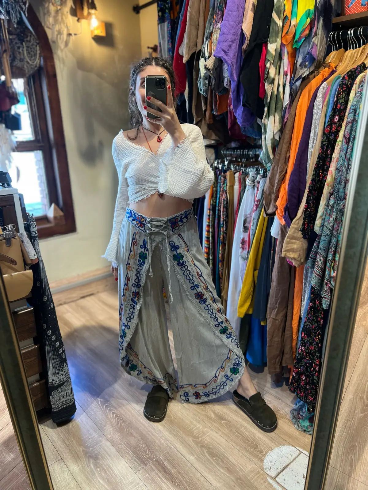 İşli Hint Pantolon