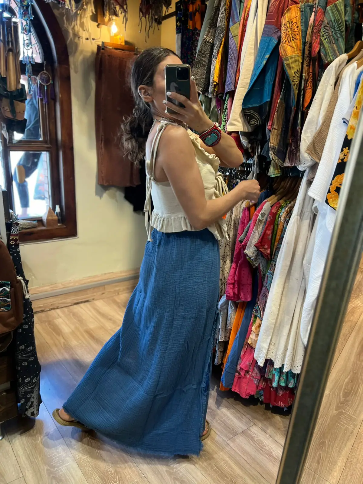 Yırtmaçlı müslim etek