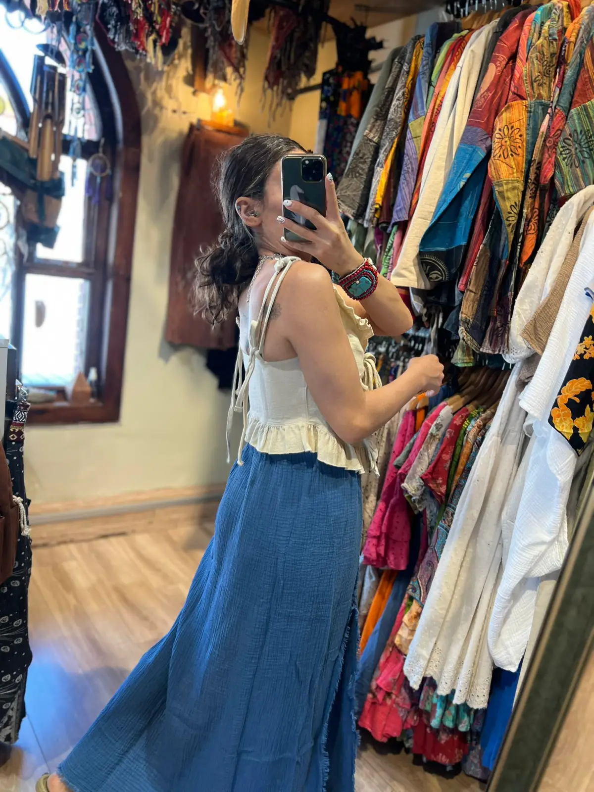 Yırtmaçlı müslim etek