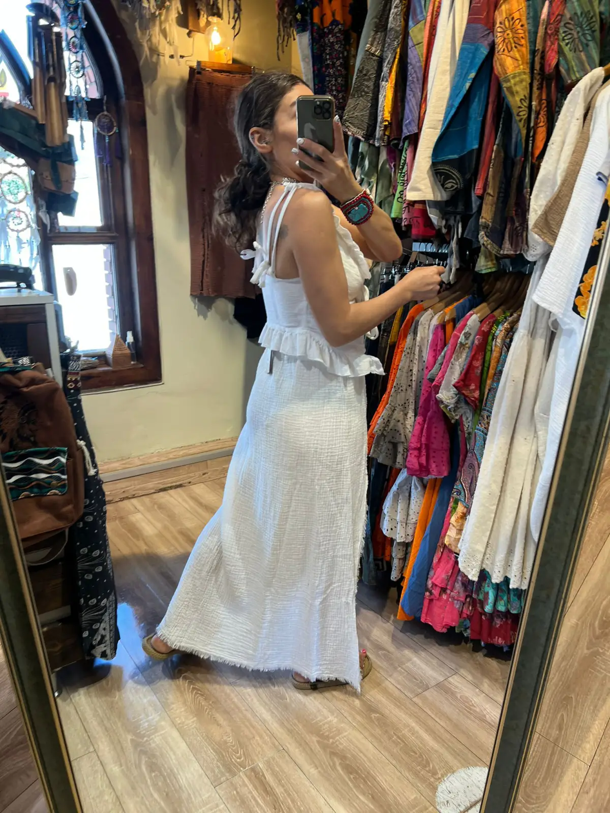 Yırtmaçlı müslim etek