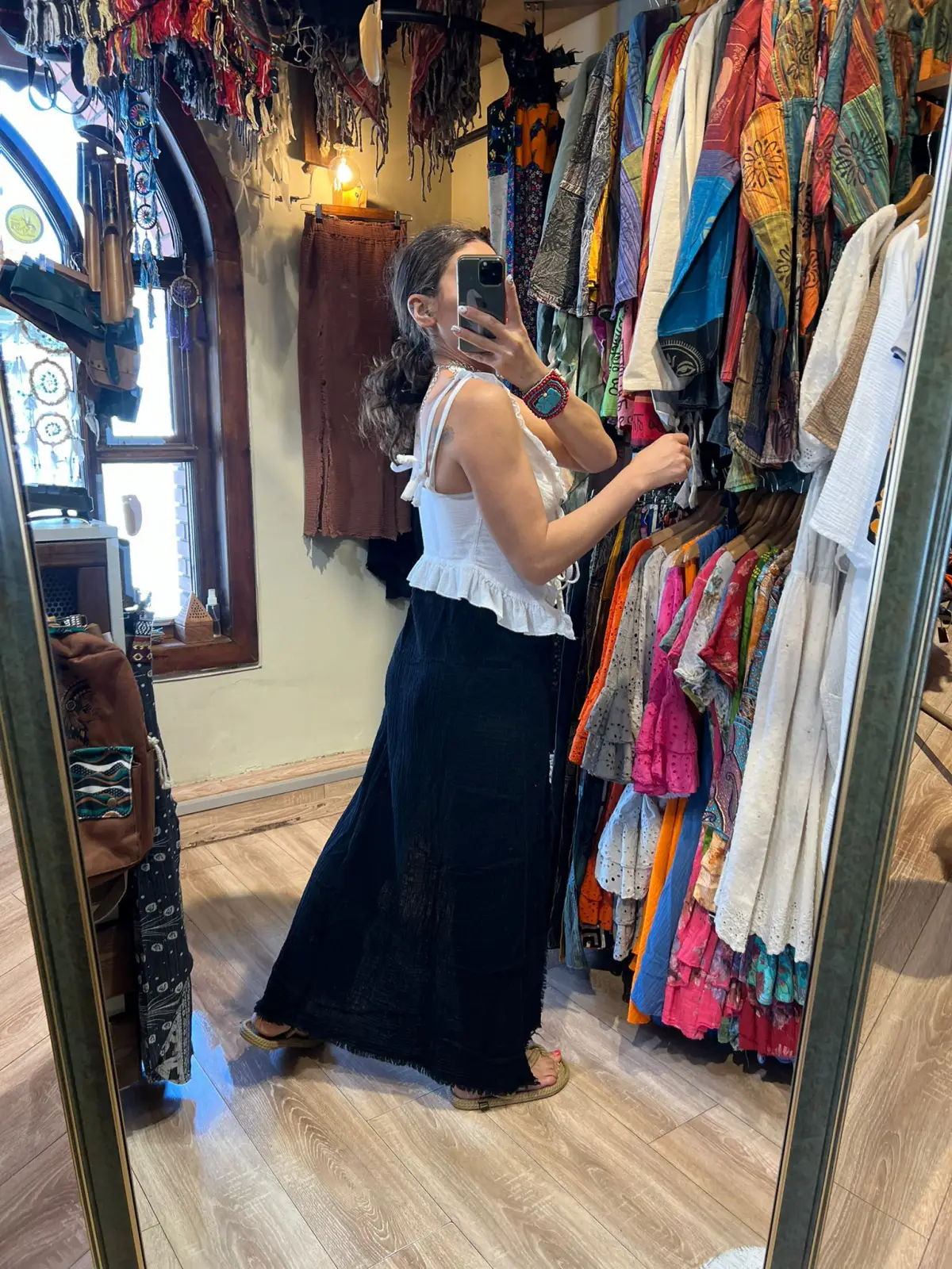 Yırtmaçlı müslim etek