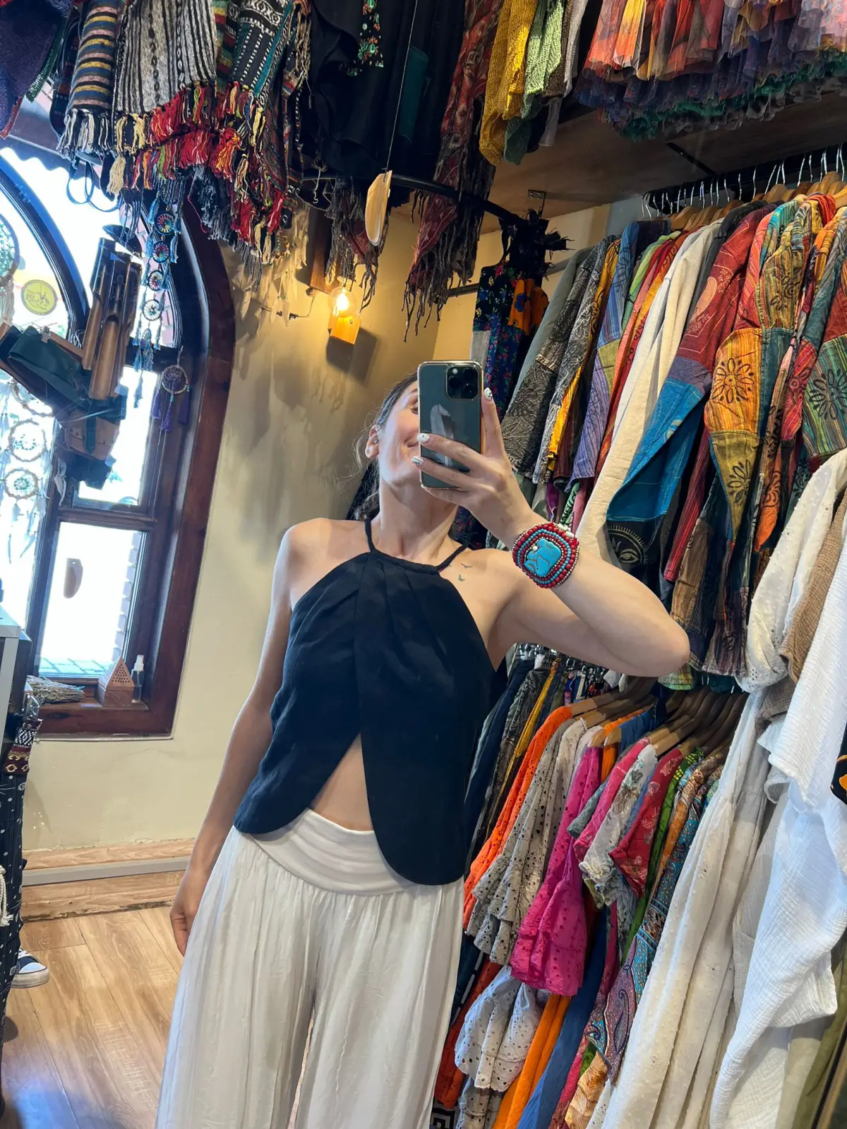 Askılı Çarpraz Bluz