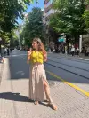  Dolama Pırıl Etek Krem