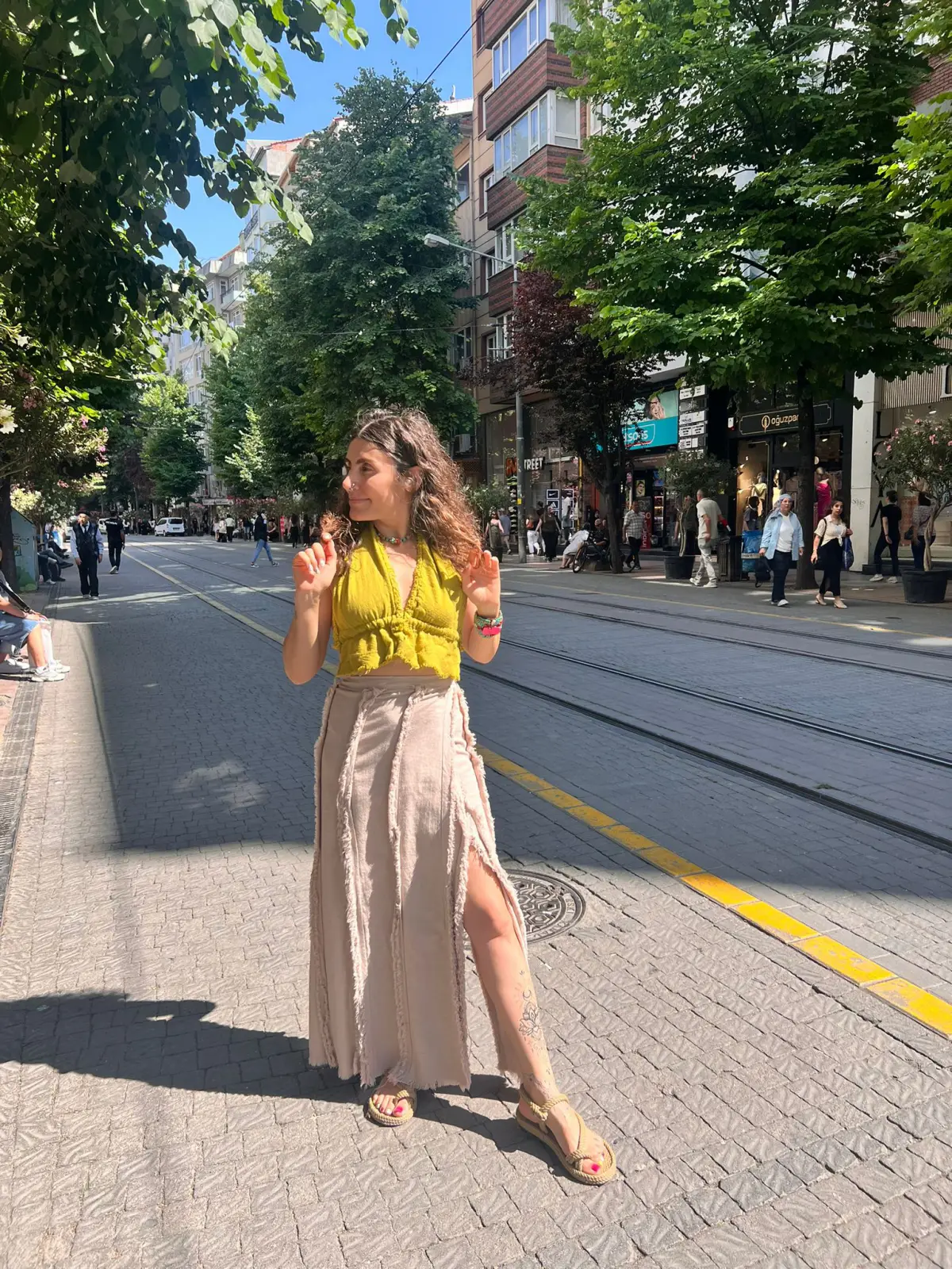  Dolama Pırıl Etek Krem