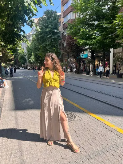  Dolama Pırıl Etek Krem