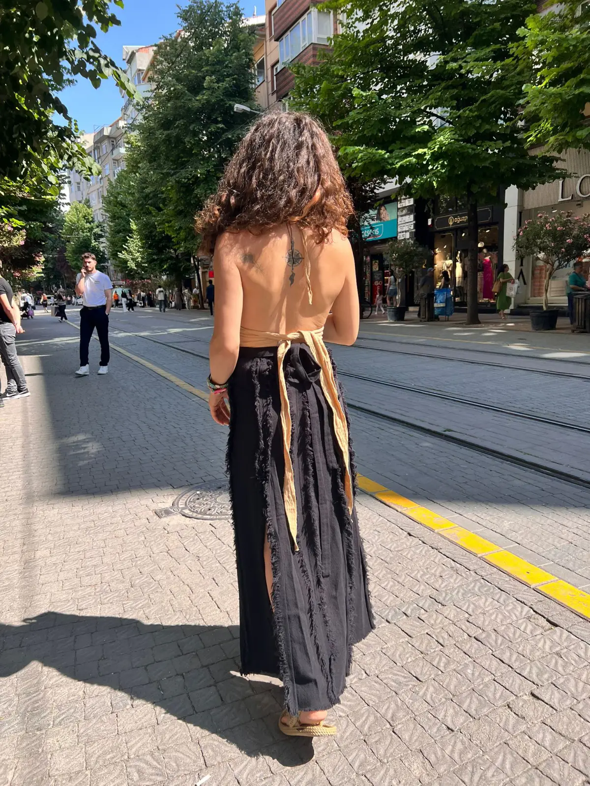 Dolama Pırıl Etek Siyah