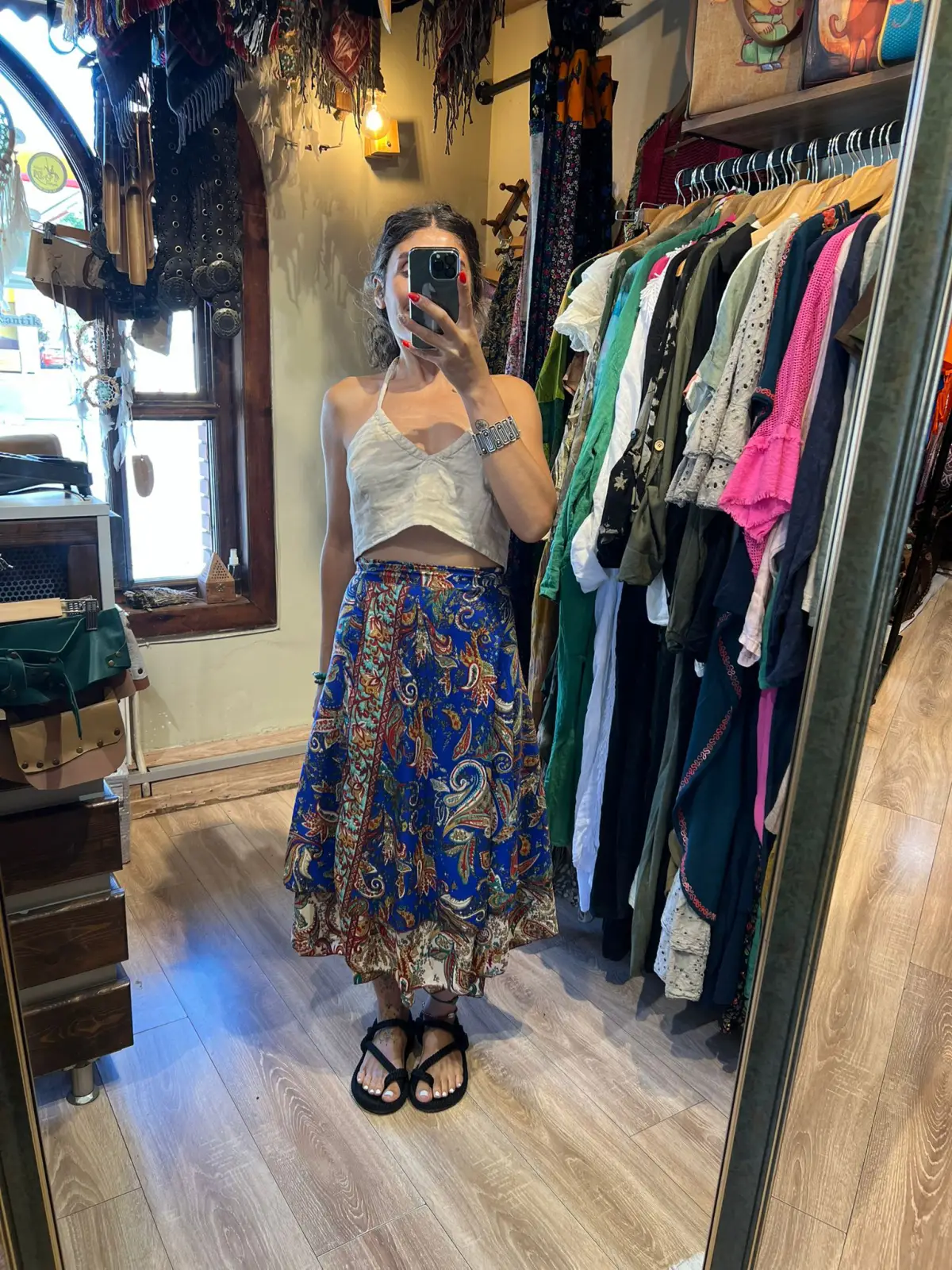 Midi Boy İpek Dolama Etek