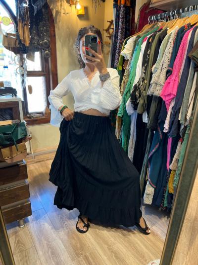 Tiril Siyah Etek