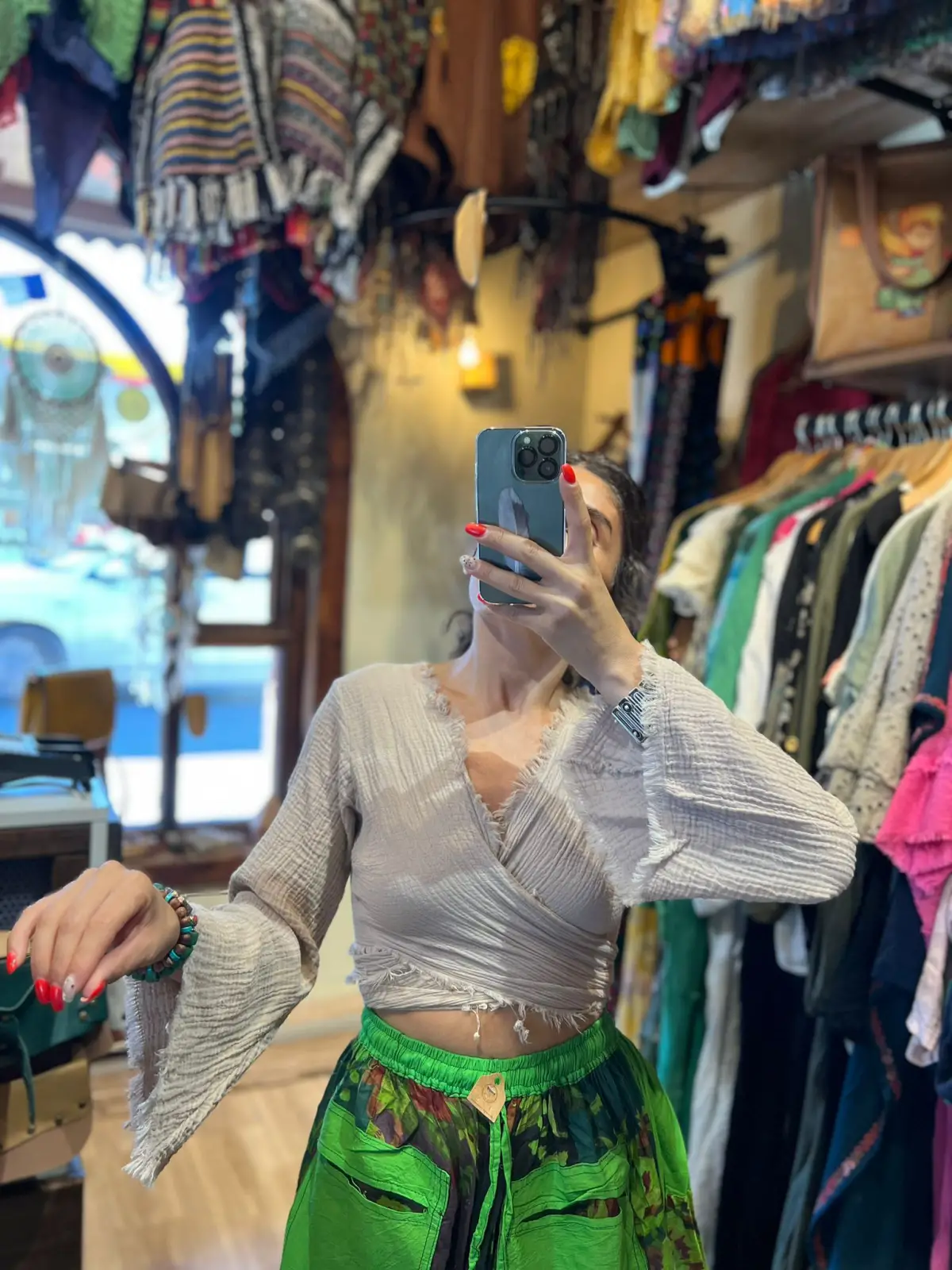 Dila İspanyol Kol Bluz