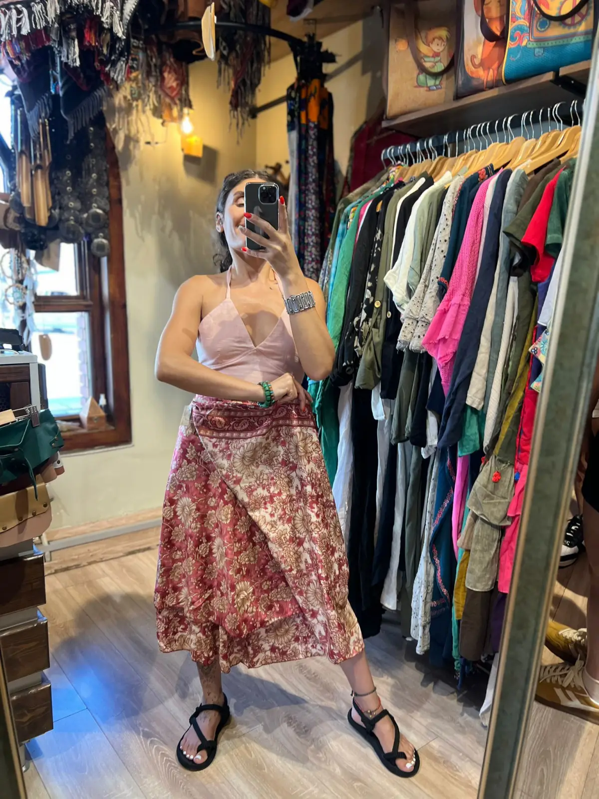 Midi Boy İpek Dolama Etek