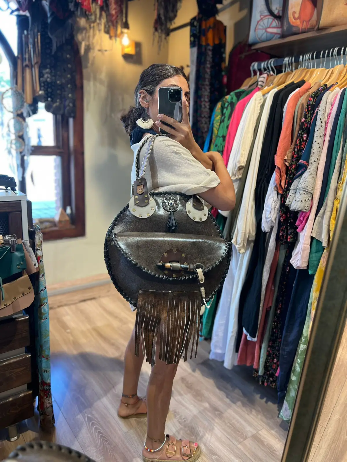 Tasarım Yuvarlak Çanta