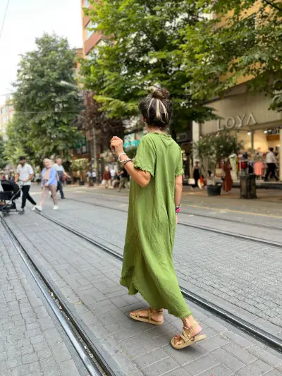 Yarım Kol Elbise 