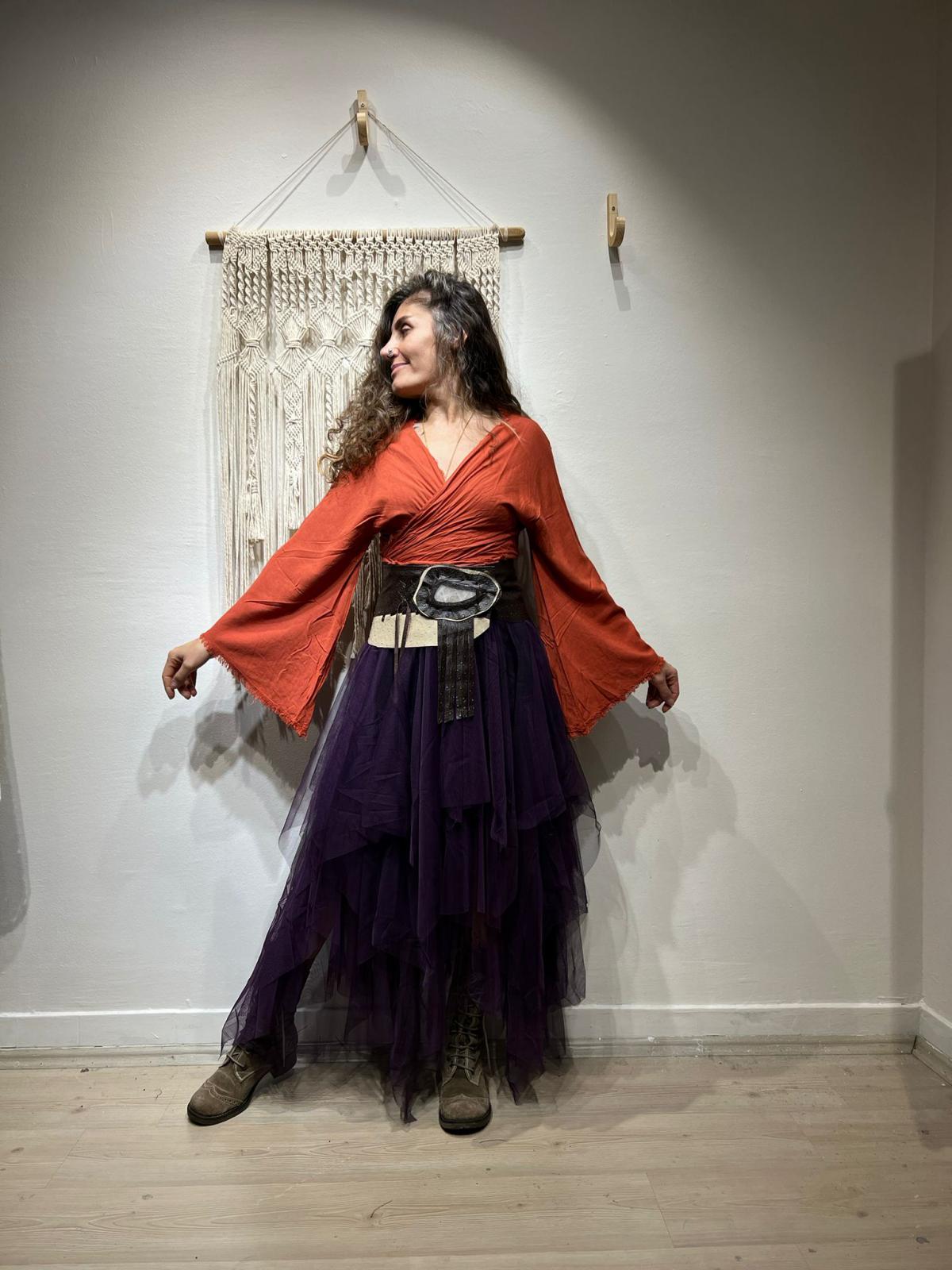 Lamian İspanyol Dolama Bluz