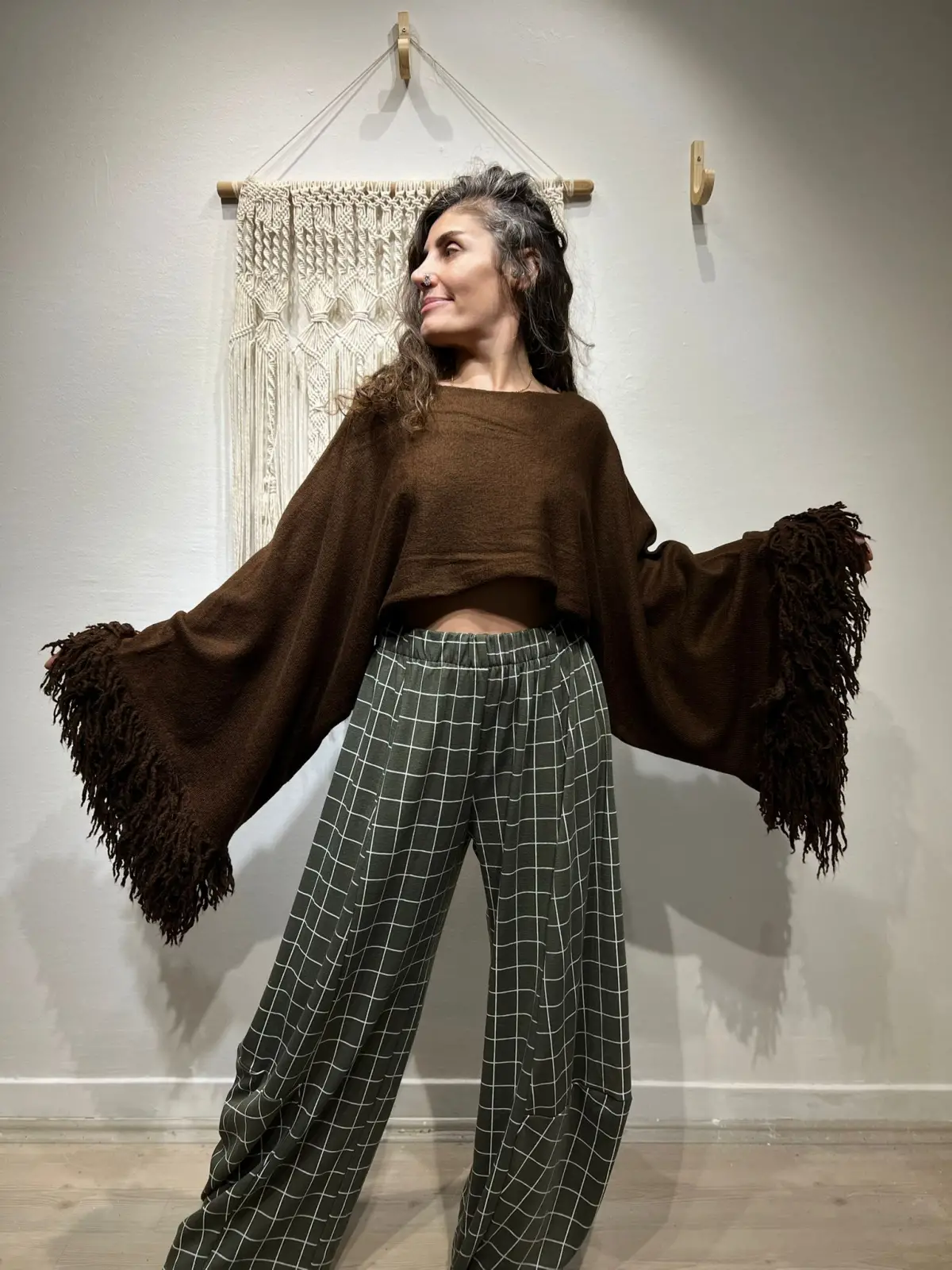 İspanyol Kol Püskül Bluz