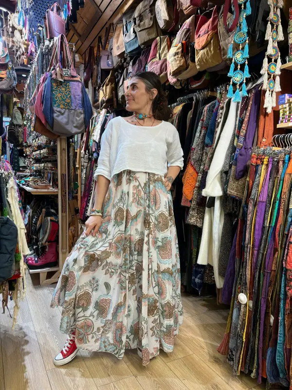 Çiçekli Bluzlu Elbise