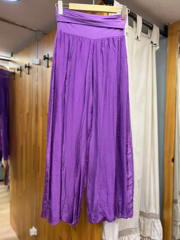 İpek Tek Renk Pantalon