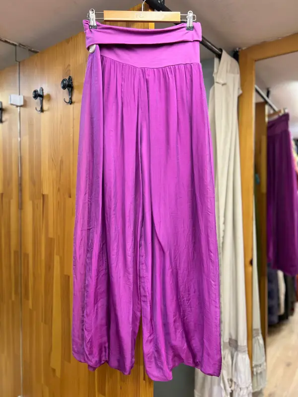 İpek Tek Renk Pantalon