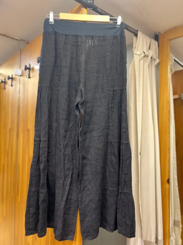 Kemerli Keten Pantolon