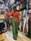 Kemerli Keten Pantolon