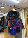 Patchwork Pazen uzun ceket kaban