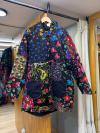 Patchwork Pazen uzun ceket kaban