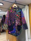 Patchwork Pazen uzun ceket kaban