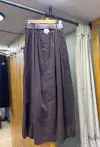 KADİFE ETEK CEP DÜĞMELİ